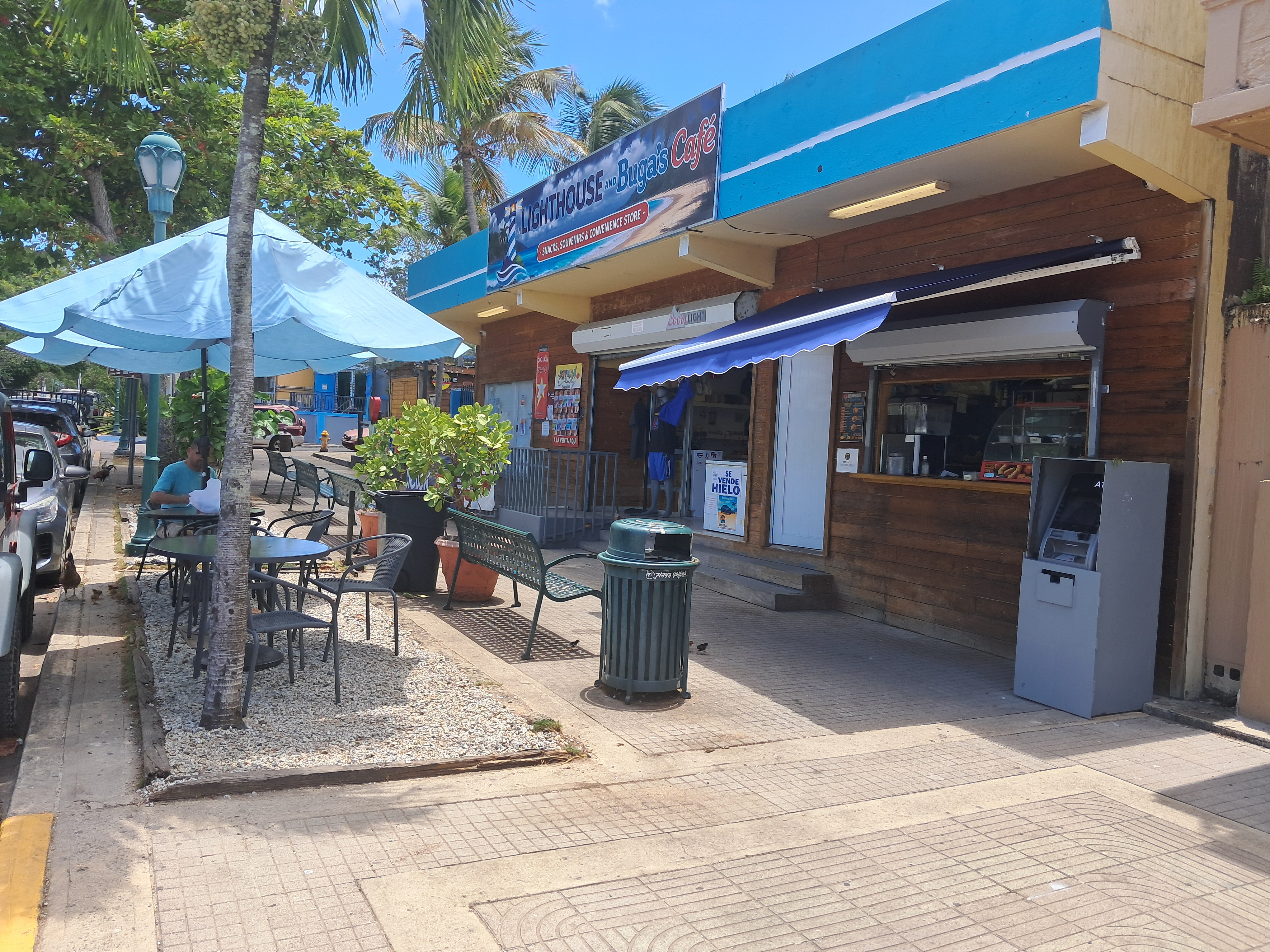 Lighthouse & Buga's Café from the street